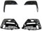 laiyonggr Front Stoßstange Nebel Licht Kühlergrill Grill 51118089207 51118089208 51118069371 51118069372 Kompatibel for BMW- 3 Serie G28 G20 320I 325I