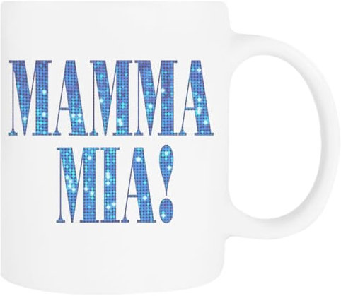 Yampetee Mamma Mia -Disko- Weiße Kaffeetasse Aus Keramik