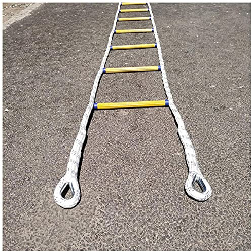 Home Emergency Safety Ladder Home for and Adults Rope Ladder,Emergency Ladders with Hooks/10M