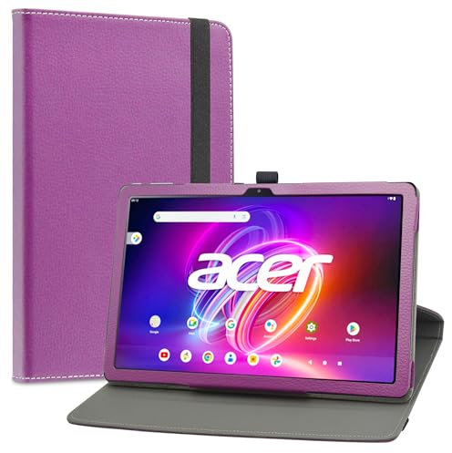 LiuShan Rotary Funda para Acer Iconia Tab P11, Folio Soporte PU Cuero con Funda Caso para Acer Iconia Tab P11 11 Pulgadas,Purple