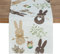 QINJIEJIE TischläUfer Ostern Linen Oster Hase Osterei Abwaschbar Table Runner Ostern Deko für Ostern Party Zuhause Küche Esstisch Festival Dekoration 180x35cm
