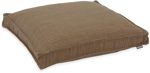 H.O.C.K. - Agora Outdoor Sitzkissen Romy - Handgefertigt, wasserabweisend, lichtecht, schimmelresistent (Umbra Rost, 50x50x5cm)