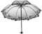 Ipetboom Ombrello Trasparente Ombrello Pieghevole Per Ombrellone Con Protezione Uv Ombrello Da Borsetta Matrimonio Ombrello Chiaro Unbrella Ombrello Parasole D'epoca Black Plastica