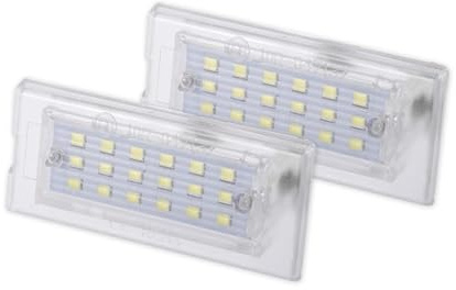 Kennzeichenbeleuchtung, Kennzeichenleuchte 2 STÜCKE Passend für BMW X3 E83 03-11 X5 E53 Kennzeichenbeleuchtung Fehlerfrei 6000 Karat Weiß 2001-2006