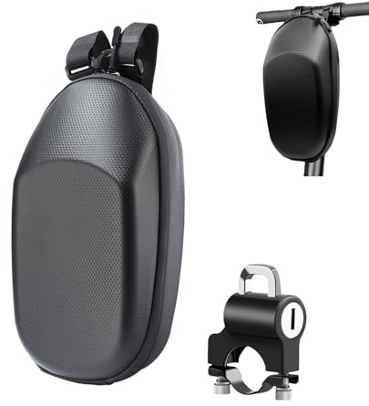 YOUXISC E-Scooter Tasche, Scooter Tasches | E-Scooter Fronttasche mit Hardcase PU, 3L, Schnellverschluss, für eine Vielzahl von Elektrorollern und Fahrrädern