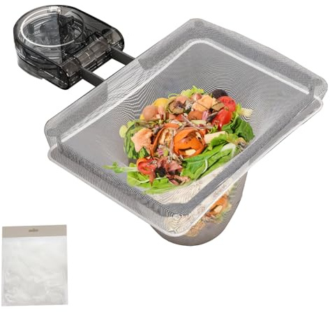 Zusammenklappbares Küchenspüle mit Saugnapf, Abflusssieb Spülbecken Sieb(mit 200 Sieb), 2 in 1 Sink Strainer und Lappenaufbewahrungsregal