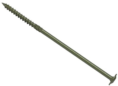 Forgefix SPECTRE Timber Fix Screws 8.0 x 275mm Green | Heavy-Duty Wood Screws | Box of 25 | High Torque | Exterior Use