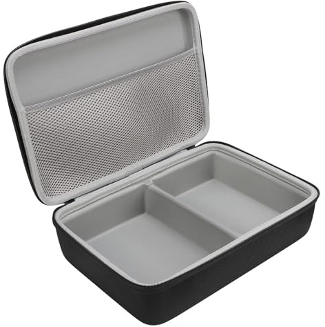 Gedourain Selphy CP1500 Stoßfeste, wasserdichte Eva-Aufbewahrungstasche für Fotodrucker, Ladegerät, Tintenpapier – Robuste Schwarze Tasche für Geschäftsreisen oder Wochenendausflüge – Nylon, 11,8 X