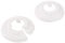 Sanitop-Wingenroth Klapprosette für Rohrsysteme 22 mm oder Typ 1/2 '' 2er-Set Rosette Abdeckung für (Heizungs-)rohre Außendurchmesser: 55 mm Kunststoff weiß 19221 7