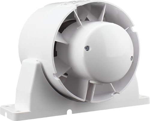 Vents In-line Extractor Fan with Mounting Bracket - 150mm