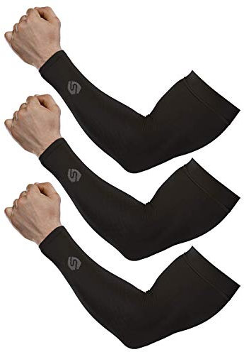 SHINYMOD Cooling Armärmel, Datumsanzeige, verbesserte Version, 1 Paar/3 Paar, UV-Schutz, Arm, Sonnenblende, Tattoo-Abdeckung, Ärmel, für Männer und Frauen, Radfahren, Autofahren, Golf, Laufen