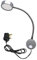 Youngine 5W UK Plug Reading Lamp, Flexible Gooseneck 5W LED Wall Mounted Bedside Light with ON/Off Switch and Plug for Bedroom Hotel Workbench Studio (Silver Warm White)
