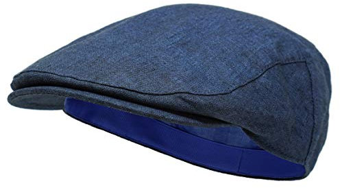 Borges & Scott Die Sammy - Flat Cap aus irischem Leinen - Dämmerung - XL