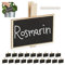 40x Lavagnette Segnaposto, Set Mini Targhette per Piante, Riutilizzabili, con Gessetto, Legno, Naturale/Nero