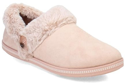 Skechers Damen Cozy Campfire Fresh Toast Hausschuh, Blush Microfiber/Faux Fur, 39 EU