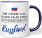 JUNIWORDS Tasse, Sieht vielleicht so aus, als würde ich dir zuhören. Doch in Wahrheit denke ich an Russland (1001338), Wähle Farbe, Lila