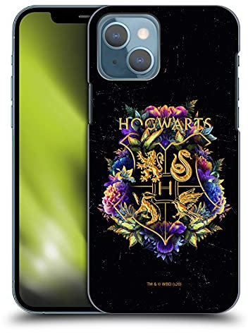 Head Case Designs Officially Licensed Harry Potter Hogwarts Crest 1 Deathly Hallows XXXI Hard Back Case Compatible With Apple iPhone 13