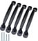 imatenn 20 Pack 130mm Kitchen Cupboard Door Handles, Matt Black, Arch Bow, 128mm Drilling Hole Centre, Cabinet Pulls Replacement Hardware for Wardrobe, Drawer, 160mm Long, 2 Sizes Mounting Screws