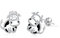 HARMONY BOLA 925 Sterling Silber Kuh Ohrstecker für Frauen - Ohrringe mit Kuh Geschenke zum Geburtstag