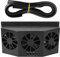 Solar Powered Car Ventilator, Portable Automobile Exhaust Fan Window Air Flow Fans Energy Saving Vent Radiator Backseat Frontseat Purifiers for General Types of Cars Eliminate Peculiar Smell Inside