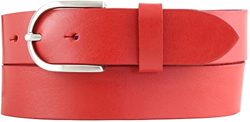 BELTINGER Damen-Gürtel aus Vollrindleder 3,5 cm | Jeans-Gürtel für Damen 35mm | Chino-Gürtel mit runder Gürtelschließe