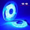 TOPAI 12V COB LED Streifen 5M Blau Wasserdicht IP65 Selbstklebend 480LEDs/M Hohe Dichte Flexibles LED strip Schneidbar für Aussenbereich Umgebungsdekoration