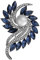 CCAIPU Broche pour femme, broche ballerine papillon en strass, broche tendance avec perles et fleurs, bijoux cadeaux pour femmes et filles, 5, Acier allié, Perle