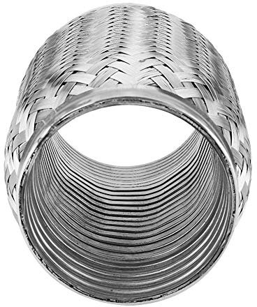 Tresse Echappement 76Mm,Tuyau D'Échappement Flexible En Acier Inoxydable De 3 X 6 Pouces Avec Tuyaux D'Échappement Automobiles En Tuyau Ondulé Interne