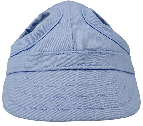 Yosoo Health Gear Haustier-Hund-Hut-Katzen-Hunde-Baseball-Kappe, Haustier-Sonnenhaube mit Ohrlöchern, Verstellbarem Streifen, Niedlicher Haustier-Hunde-Reise-Sport-Hut für Frühling, Sommer (S)