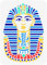 FINGERINSPIRE Ägypten Tutanchamun Schablone 29.7x21 cm Aushöhlen Tutanchamuns Maske Malerei Schablone Wiederverwendbare Ägyptische Symbol Schablone Kunsthandwerk Vorlage Für Fotoalbum, Leinentasche