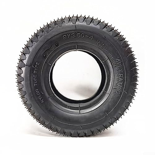 DAZZLEEX Außenreifen, Ersatzräder, 9 x 3,50-4 Reifenzubehör für elektrische Dreiräder und ATV-Schubkarre, 22,9 cm