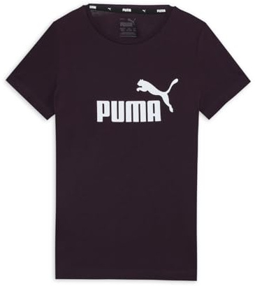 PUMA Mädchen ESS Logo Tee G T-Shirts, Midnight Plum, 176 EU