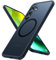 TORRAS für Samsung Galaxy S24 Hülle für MagSafe [TOP Militärschutz & Magnetkraft] Samsung S24 Hülle Stoßfest (Nr.1 Haltbarkeit) Samtige Touch Dünn Samsung Galaxy S24 Hülle mit DIY Knöpfe Matt Schwarz
