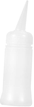 DOITOOL 5st Leere Haarfärbeflaschen Weiche Applikatorflasche Wurzelkamm- Unze Applikatorflasche Squeeze-flaschen Für Farbe Haarsprayflasche Shampoo-flasche Haarfärbemittel Weiß