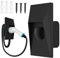 EVPEIWE Typ 2 Wandhalterung EV-Ladegeräthalterung, Ladekabel Wandhalterung für Typ 2 Elektrofahrzeuge, Kabelhalterung Wallbox Kabelhalter für IEC-62196 EVs, Typ 2 Ladekabel Steckerhalter(Schwarz)