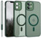 YUANDMI iPhone 11 Hülle Magnetisch, Hanyhülle iPhone 11 Magnetisch Leicht Dünn Matte Touch Kameraschutz, Kratzfeste Anti-Gelb rutschfest Schutz Stoßfest Hülle für iPhone 11 Matt Grün