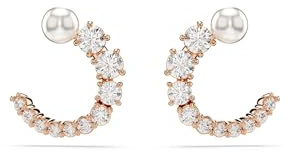 Swarovski Matrix Kollektion Kreolen, Kristallperle, Rundschliff