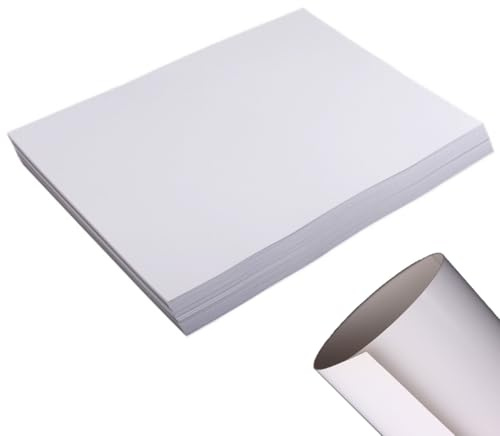 KARLOR 50 Blatt Karton Papier A4 250g weiß Dickes Papier zum Drucken Basteln Malen A4 Kartonpapier Fotokarton Tonkarton Pappe Weiß geeignet für Laser Tintenstrahldruck