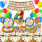 Décoration d'anniversaire d'enfant en briques, 4 ans de briques thème vaisselle de fête set avec nappe assiettes en carton gobelets serviettes pailles, briques assiettes en carton anniversaire enfant