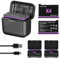 AXFEE Batteria Caricabatterie Kit, 2500mAh Batteria Ricaricabili Originale, Batteria Caricatore Inst//360X4 e USB Tipo-C, Compatibile con Insta-360X4(Caricabatterie + 2*batteria)