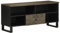 vidaXL Meuble TV Noir 100x33x46 cm Bois Massif de manguier, Banc TV, Meuble télé, Meuble multimédia, Buffet TV, Meuble HiFi, Centre de Divertissement