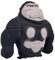 Gorilla Stress Toy Monkey Gorilla Spielzeug Weiches Squeeze-Spielzeug Hunde Stress Toy Stretch-Latex-Gorilla-Spielzeug Stress Relief Toys für Kinder Erwachsener - Schwarz