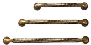 Tirador de armario vintage envejecido para muebles de cocina, hogar, cajones, armarios, 1 unidad, 96 mm, aspecto antiguo, diseño rústico