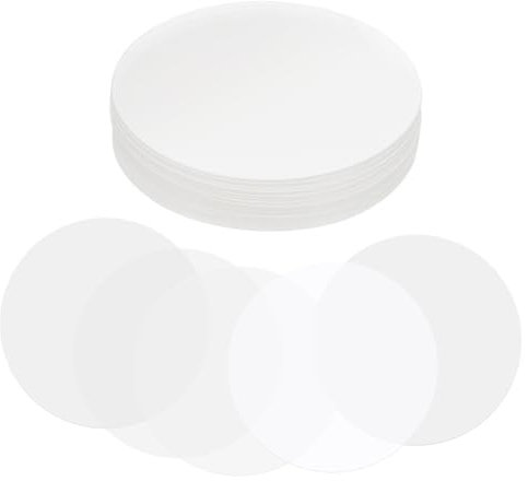 PATIKIL 1.4in (35mm) Badge Film, 100 Pcs Transparent Circle Mylars Plastic Badge Protective Film for 1 Inch 25mm Round Badge Button Maker Supplies DIY Arts Crafts