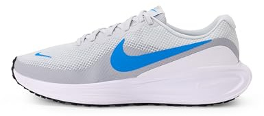 Nike Mens Nike Revolution 8 Laced Shoes, Pure Platinum/Blue Hero-Wolf Grey-White-, 11 UK