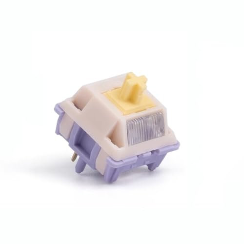 ExotiCore MMD Princess V4 Switch, 5Pin Pre-lubed Linear/Tactile RGB Switch for Custom Mechanical Keyboard(Tactile 48g,90PCS)