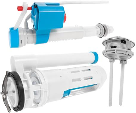 POPETPOP 1 Satz Toilettenknöpfe spülen toilettenspülung ersatzteile toilettenbauteile WC-Zubehörset WC-Drucktaste Wasser Ventil klein Toilettenpanzerersatz WC-Kit Ersatz universal pp Blue