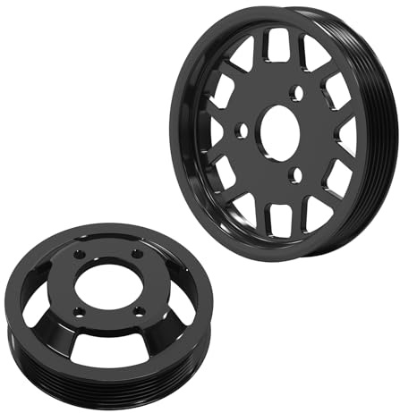 Bevinsee M54/M52TU Servolenkungspumpe-Riemenscheibe und Wasserpumpen, compatible with E46 E39 E53 E83 E36/5 320i 323i 325i 328i 330i 520i 523i 525i 528i 530i 32421740858, Aluminiumlegierung