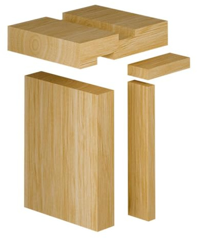 Pine Internal Door Frame Set - Single Set, 94mm x 28mm, White Primed