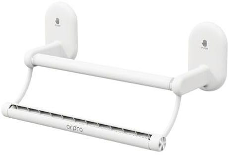 Ziyonix Portarotolo da Parete Cucina, Porta Rotolo Cucina con Ventosa, Facile da Tirare con una Sola Mano Porta Scottex Accessori Cucina per Cucina, Bagno, Soggiorno (Bianco)